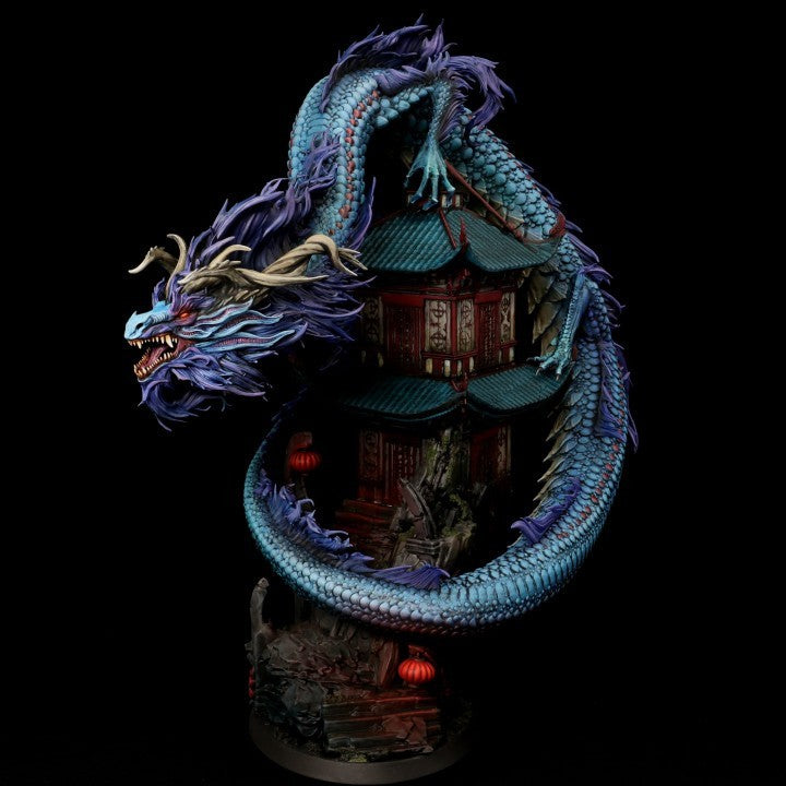 Azure Dragon 3D Print Mini Monster Mayhem 300mm! Unpainted