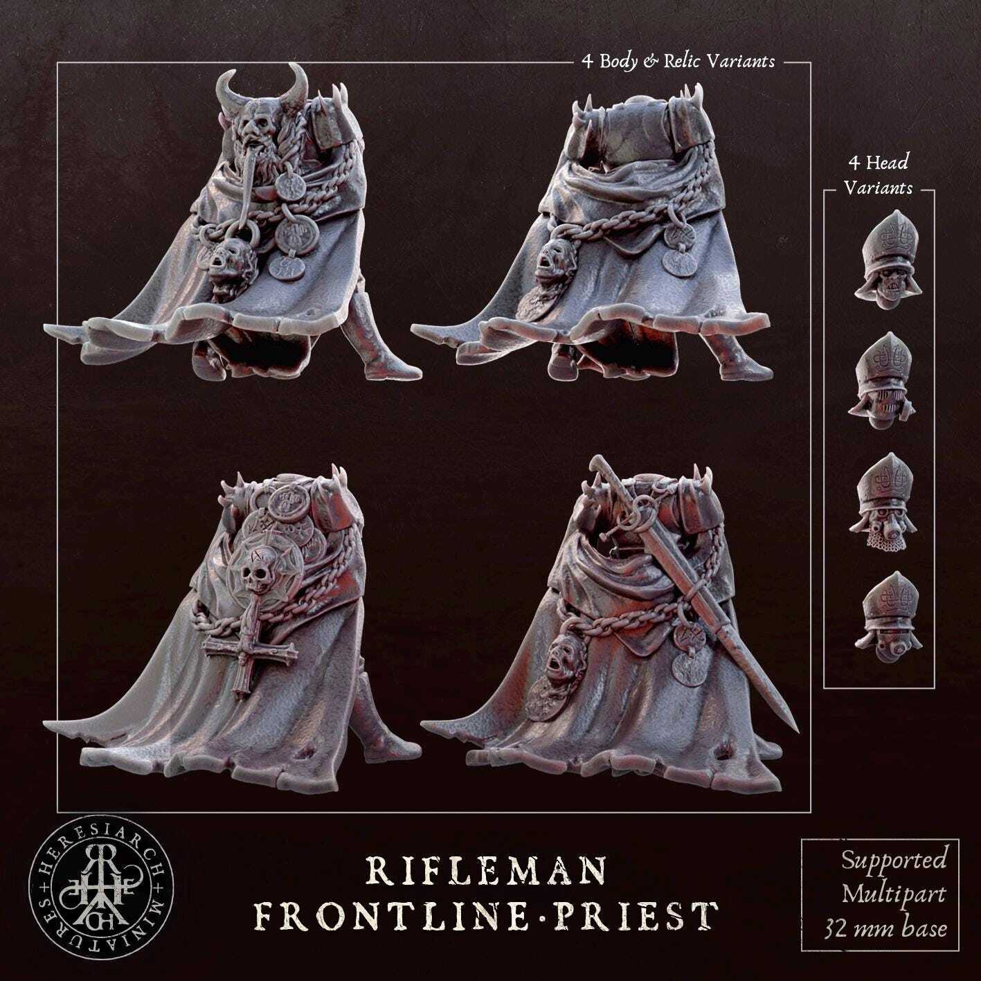 Trench Crusade Kompatibel - Heretic Troopers(Proxy-Heretic Legion (5pcs)