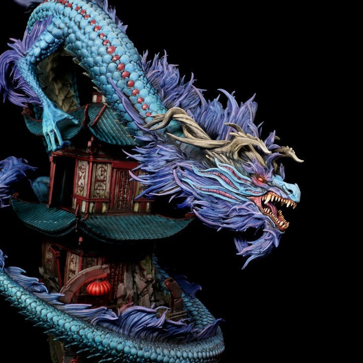Azure Dragon 3D Print Mini Monster Mayhem 300mm! Unpainted