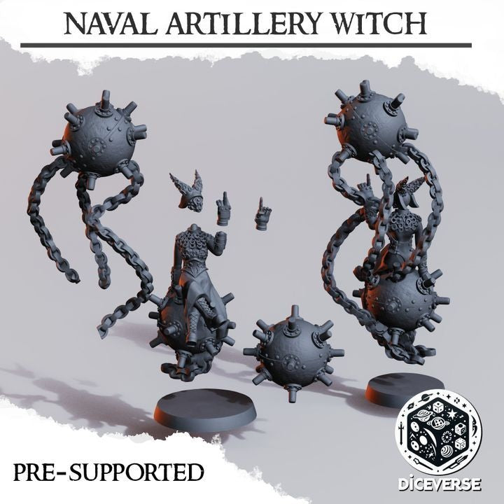 Trench Crusade Kompatibel- Naval Artillery Witch (Proxy) - Heretic Legion