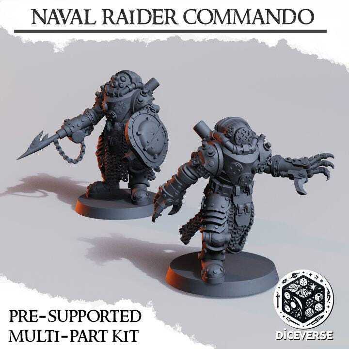 Trench Crusade Kompatibel- Naval Death Commando(Proxy) - Heretic Legion(2pcs)