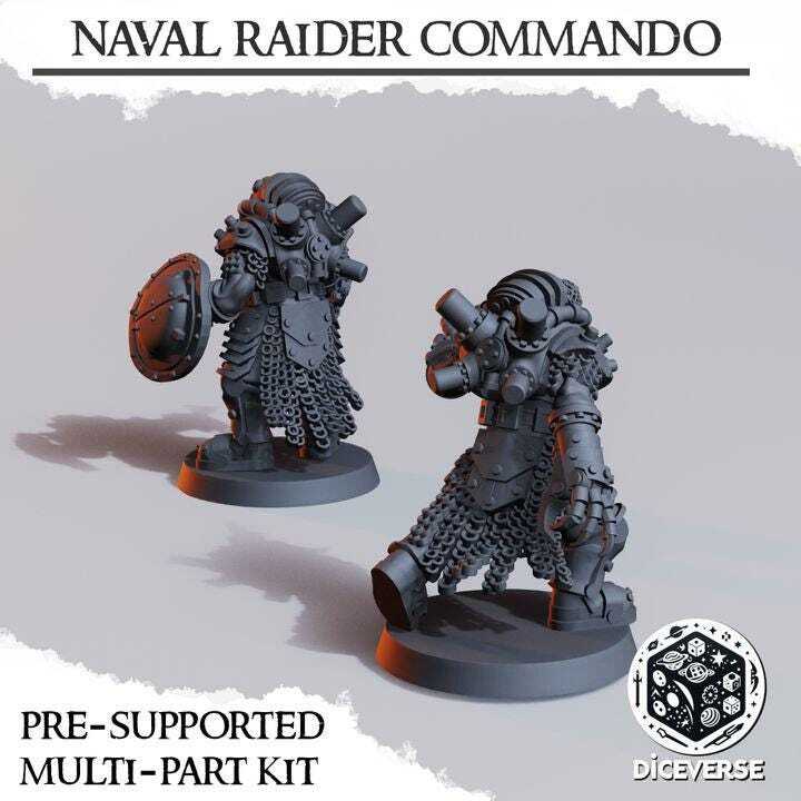 Trench Crusade Kompatibel- Naval Death Commando(Proxy) - Heretic Legion(2pcs)
