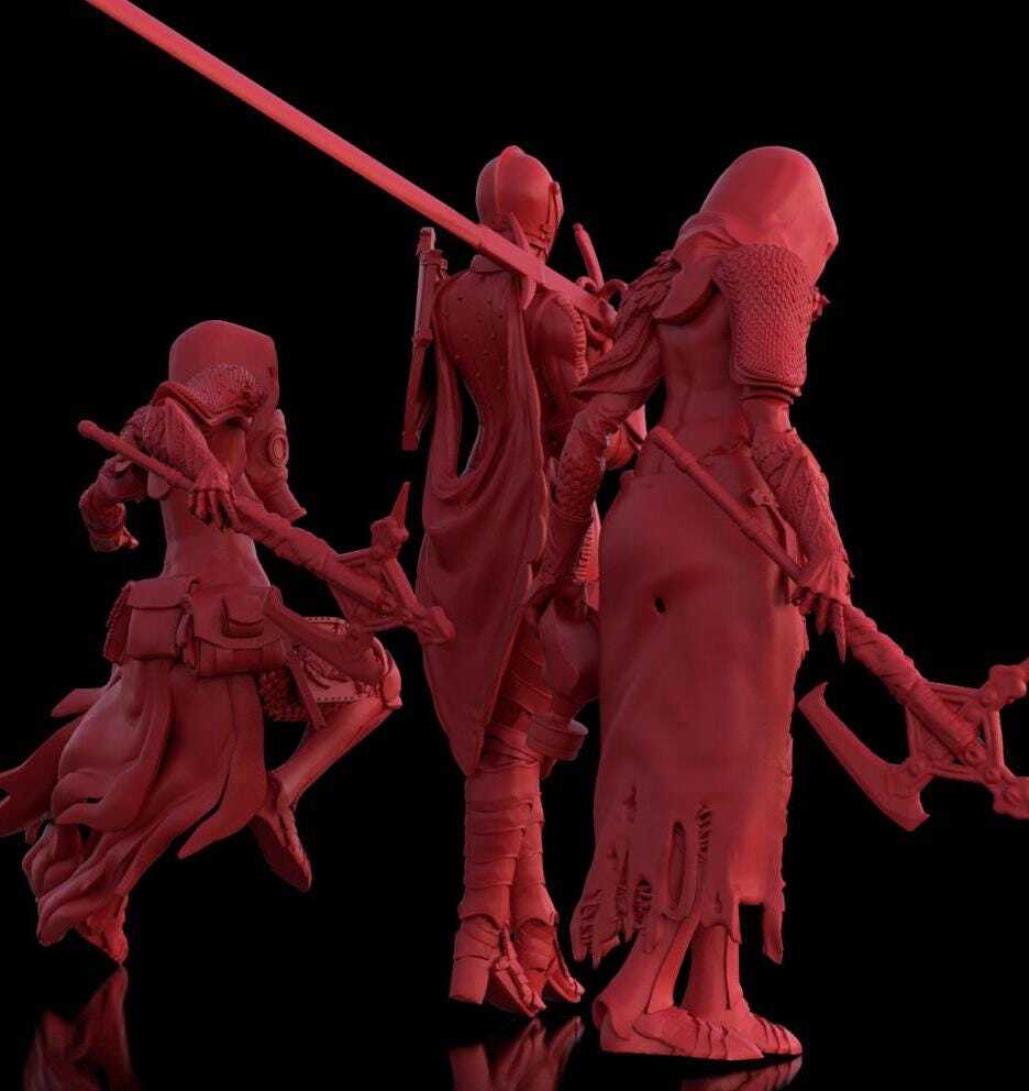 Trench Crusade Kompatibel- Stigmatic nun (Proxy) - Trench Pilgrims (3pcs)