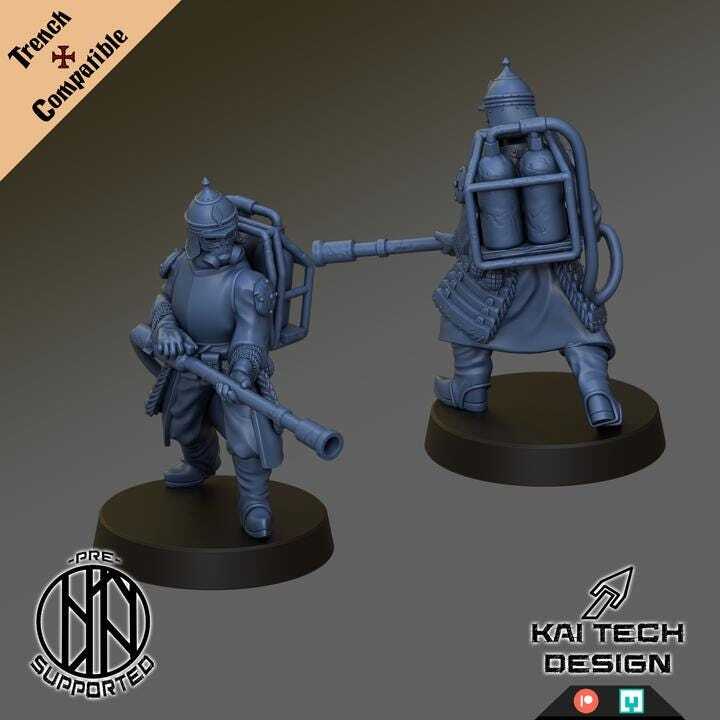 Trench Crusade Kompatibel- Sapper(Proxy) - Iron Sultanate(4pcs)