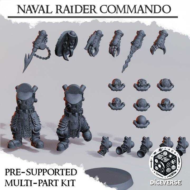 Trench Crusade Kompatibel- Naval Death Commando(Proxy) - Heretic Legion(2pcs)