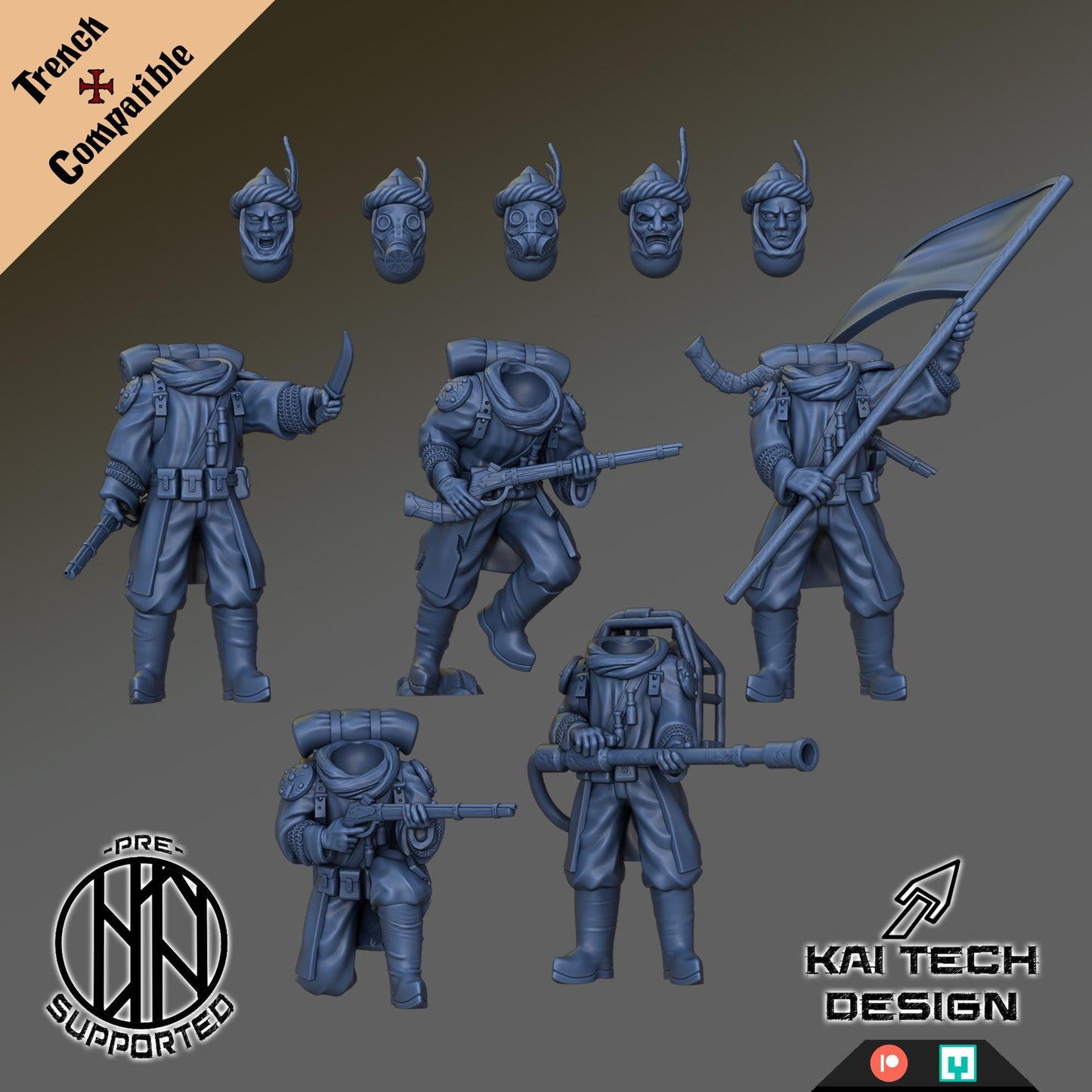Trench Crusade - Azebs(Proxy) - Iron Sultanate(5pcs)