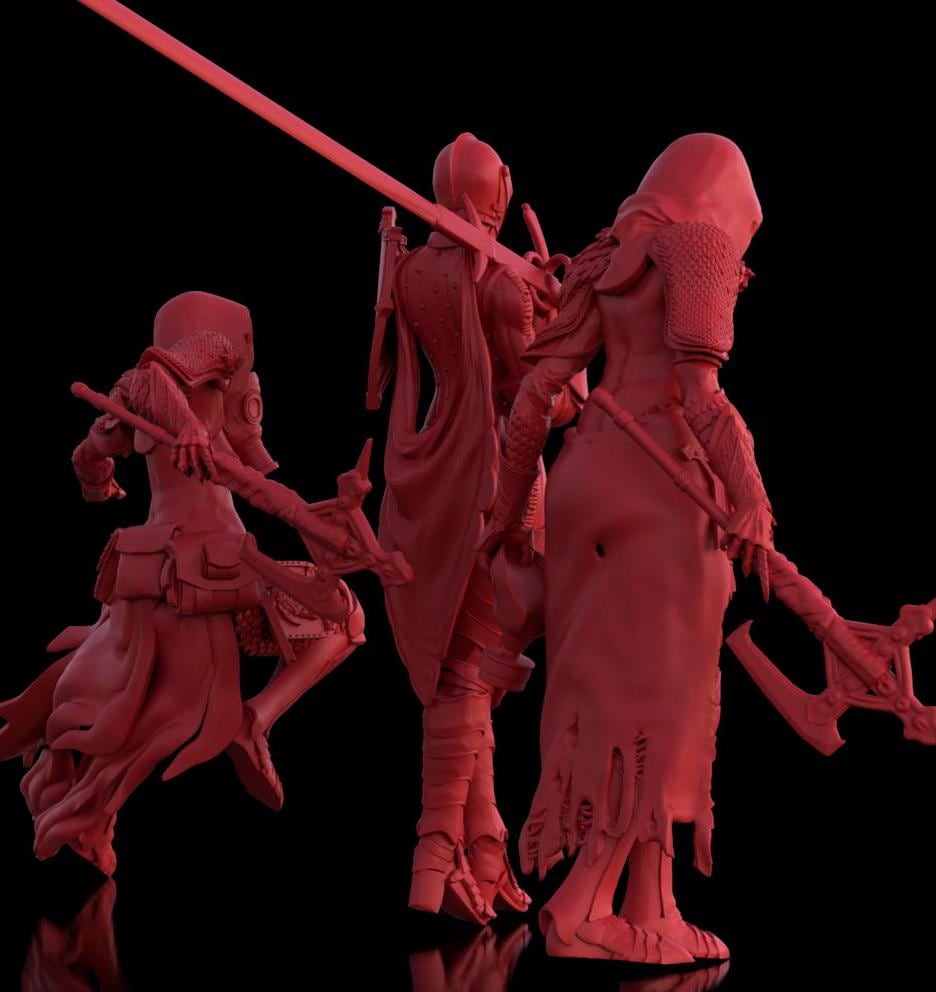 Trench Crusade - Stigmatic nun (Proxy) - Trench Pilgrims (3pcs)