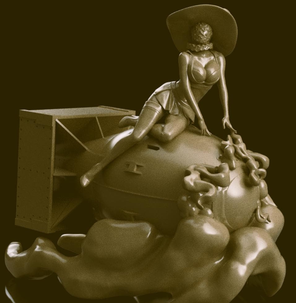 Trench Crusade - Enola Artillery Witch BigBomb (Proxy) - Heretic Legion