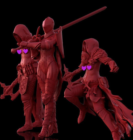 Trench Crusade - Stigmatic nun (Proxy) - Trench Pilgrims (3pcs)