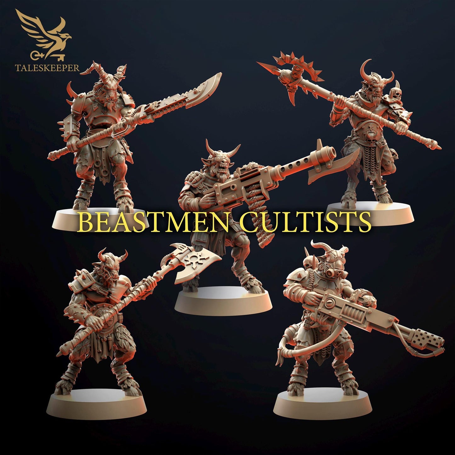 Trench Crusade - Yoke Fiends Range(Proxy) - Court of the Seven Headed Serpent(5pcs)