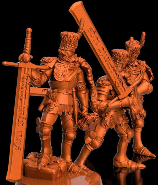 Trench Crusade - Prussian Captain(Proxy) - Trench Pilgrims(3pcs)