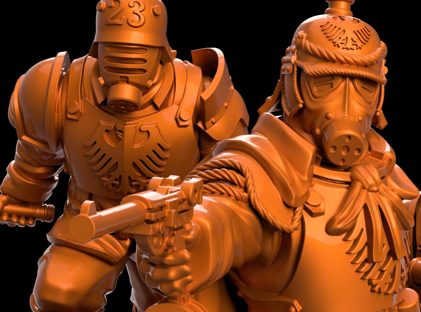 Trench Crusade - Prussian Troops(Proxy) - Trench Pilgrims(5pcs)