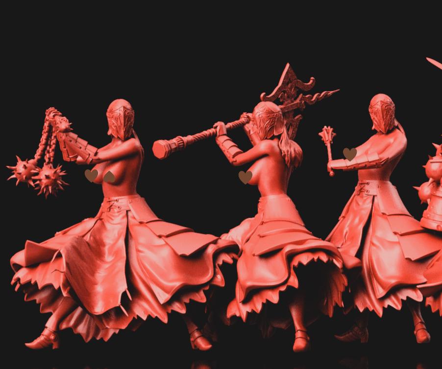 Trench Crusade - Stigmatic Witch Nuns (Proxy) - Trench Pilgrims (6pcs)