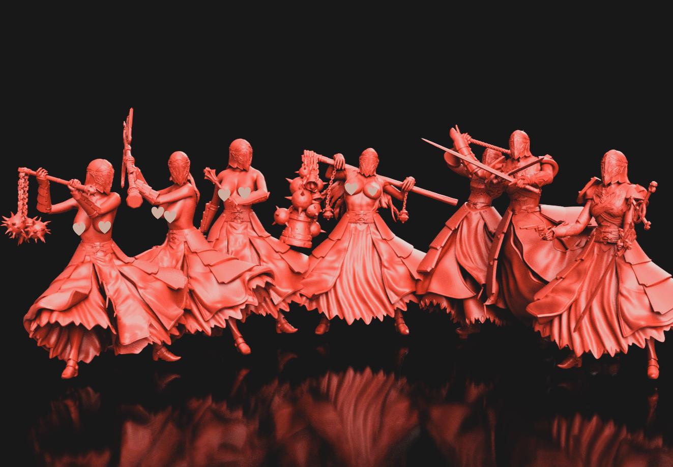 Trench Crusade - Stigmatic Witch Nuns (Proxy) - Trench Pilgrims (6pcs)