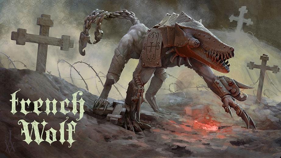 Trench Crusade - War Wolf(Proxy)Heresy - Heretic Legion