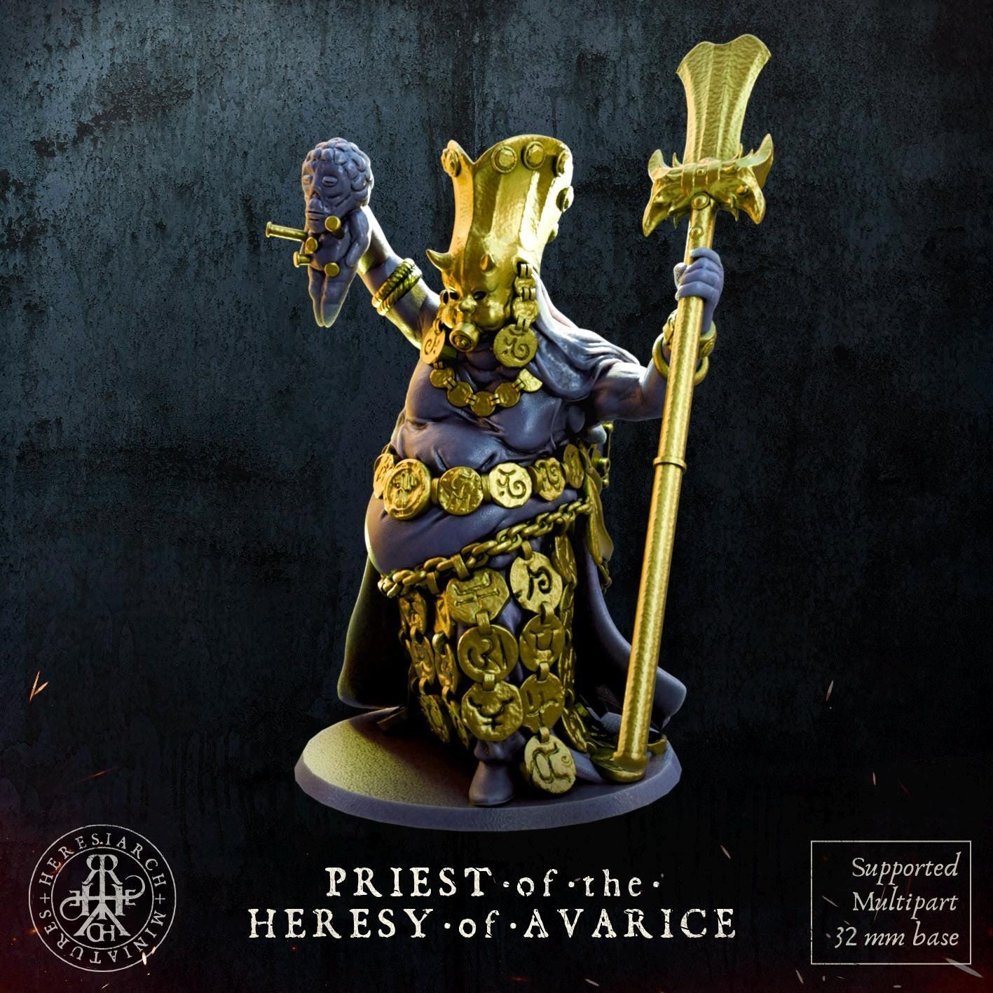 Trench Crusade - Heretic Priest(Proxy)Heresy - Heretic Legion (2pcs)