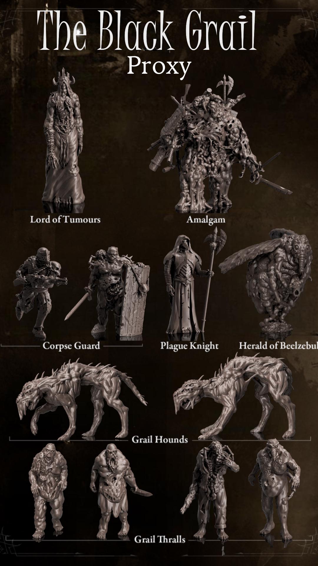 Trench Crusade - Black Grail Set(Proxy) All Models - Black Grail