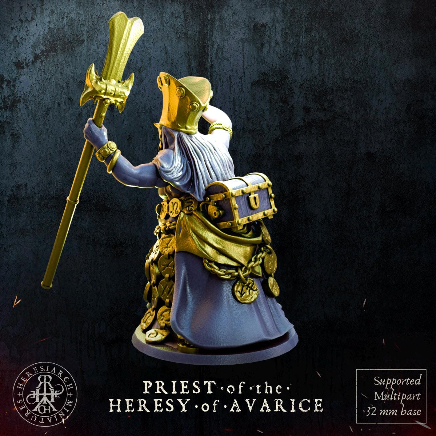 Trench Crusade - Heretic Priest(Proxy)Heresy - Heretic Legion (2pcs)