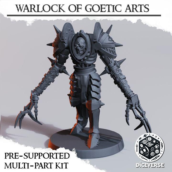 Trench Crusade Kompatibel- Goethic Warlock(Proxy) - Heretic Legion(2pcs)