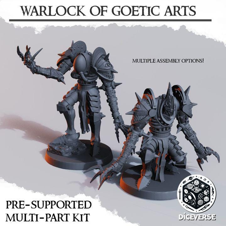 Trench Crusade Kompatibel- Goethic Warlock(Proxy) - Heretic Legion(2pcs)