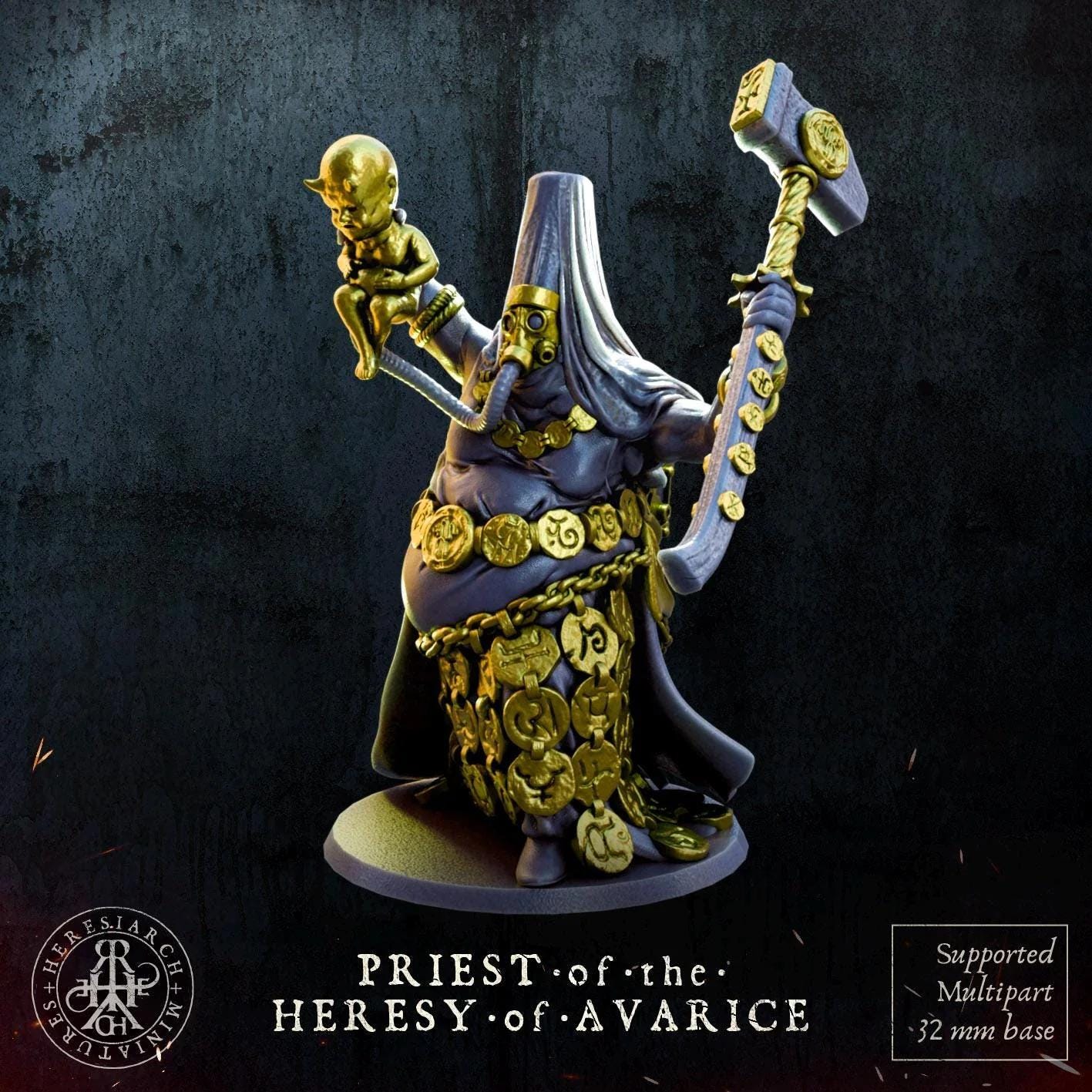 Trench Crusade Kompatibel - Heretic Priest(Proxy)Heresy - Heretic Legion