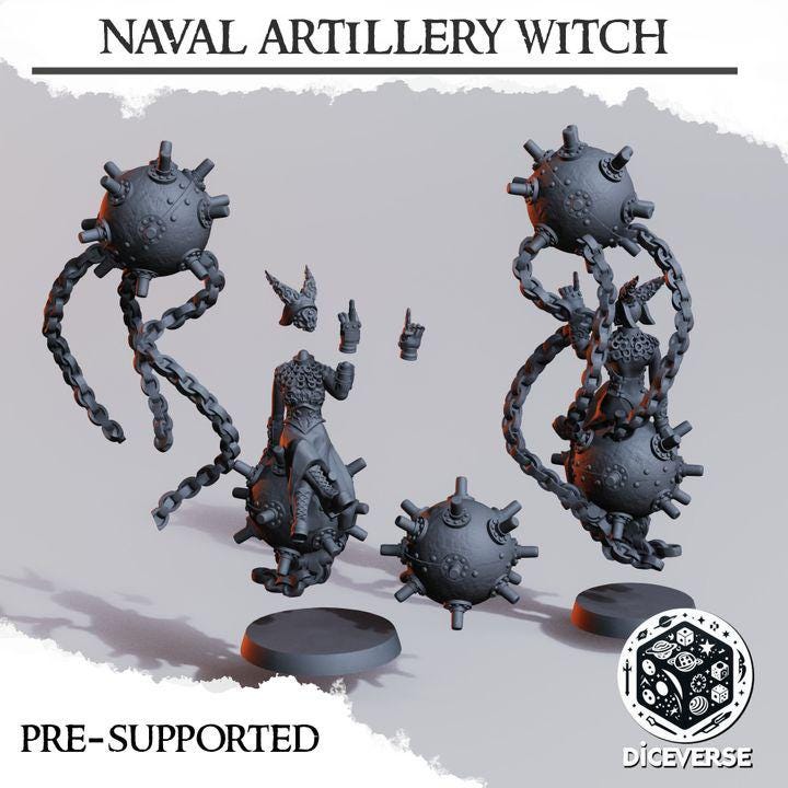 Naval Raider Artillery Witch Diceverse Great Alternativ Model