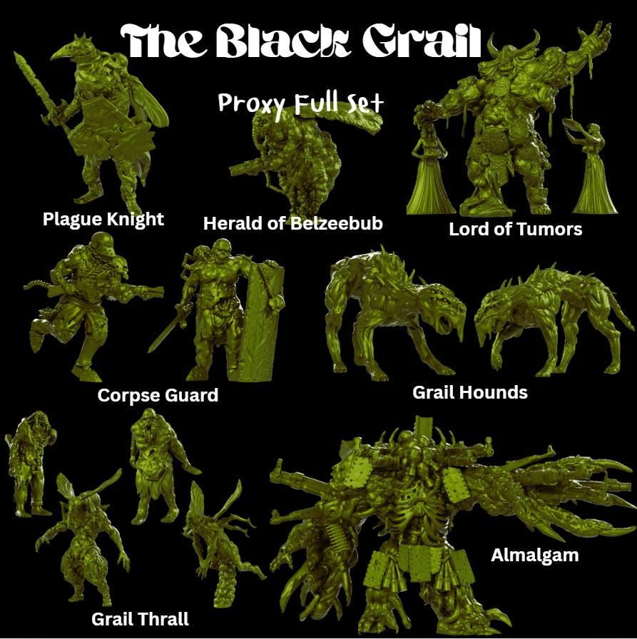 Trench Black Grail Proxy Full Set