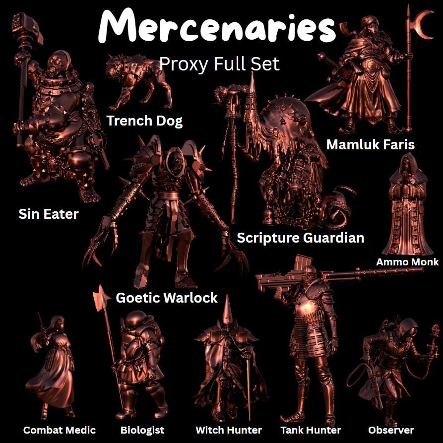 Trench Mercenaries Proxy Full Set