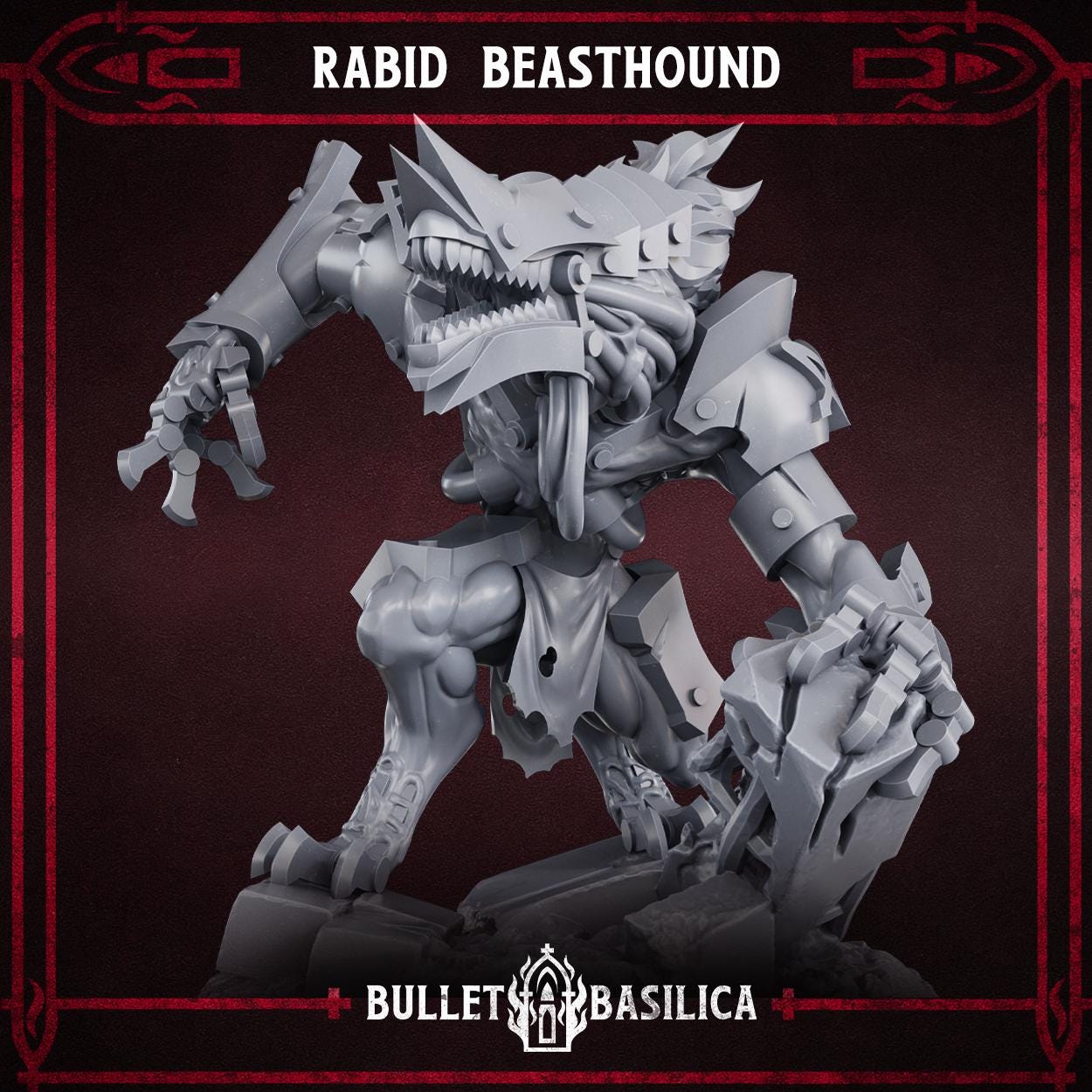 Trench Crusade Kompatibel - WarWolf(Proxy)Bulletbasilica - Heretic Legion
