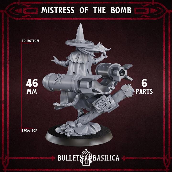 Trench Heretic Artillery Witch(Proxy) Bulletbassilica - Heretic Legion