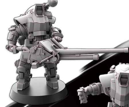 Weird War Infantry Squad – Heavy Exo Trooper (5 Miniatures) – 28mm Sci-Fi WWII Tabletop Proxies