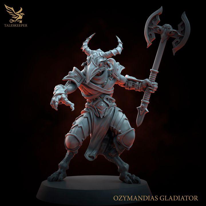 Ozymandias Gladiators Warband - 32mm Resin Miniatures - Grimdark Tabletop Wrgame Army - RPG Mini Set DnD