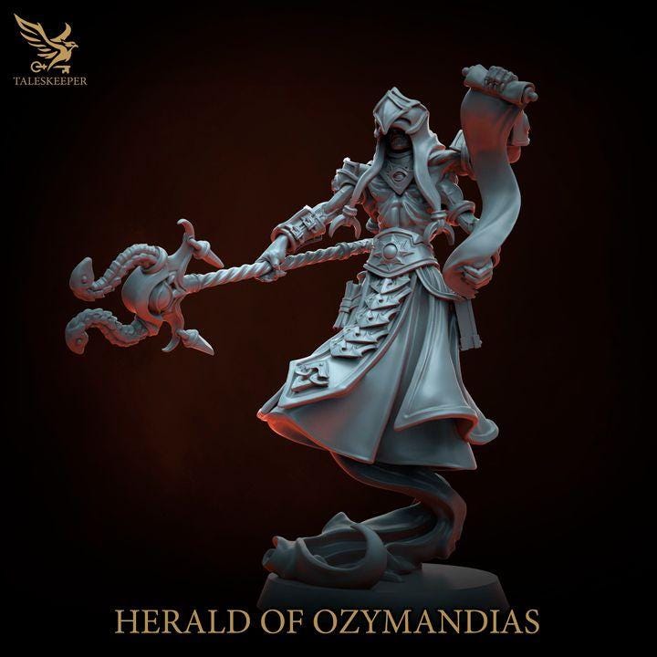 Ozymandias Herald - 32mm Resin Miniatures - Grimdark Tabletop Wargame Army - RPG Mini Set DnD