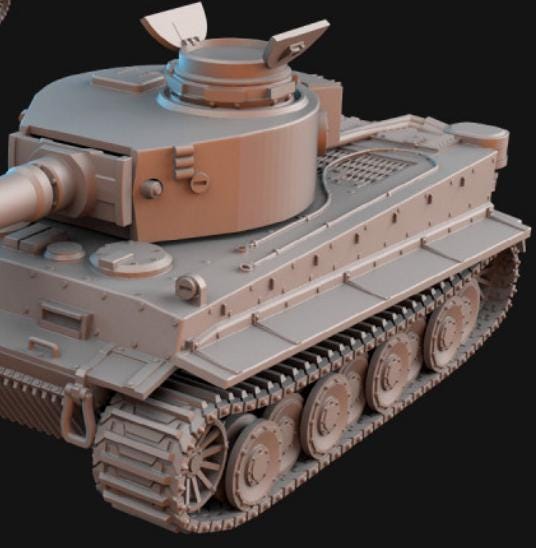 Weird War German Tiger Tank – Walker – 32mm Sci-Fi WWII Tabletop Proxies