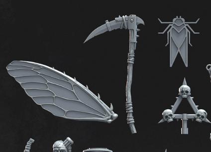Sale - Grimdark Sci Fi Warfare Bit Set Plaque Decay – Bit Pack Set Proxy Miniatures for Tabletop Wargaming