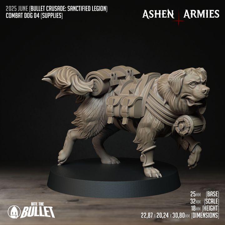 Grimdark Trench Warfare Dog Pack A – 4 Models Proxy Miniatures for Tabletop Wargaming