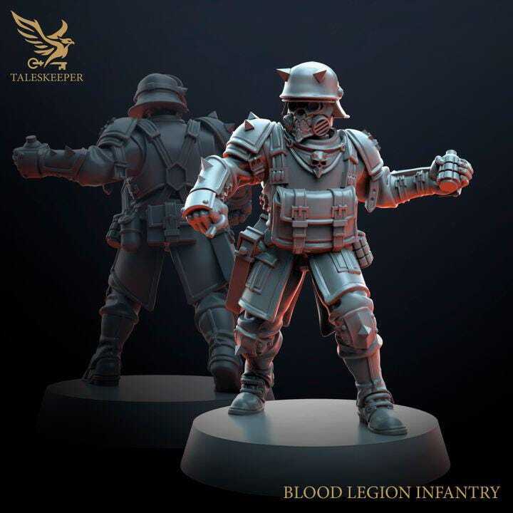 Trench Crusade Kompatibel- Heretic Troopers(Proxy) - Heretic Legion(5pcs)
