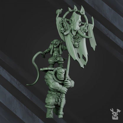 Greenskins Dakkadakka Banner Bearer Proxy