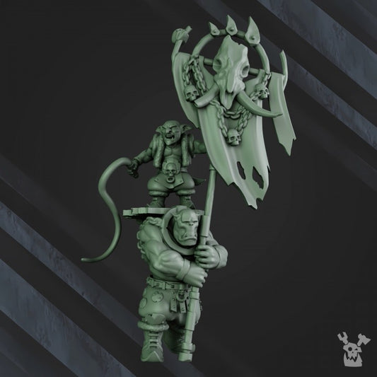 Greenskins Dakkadakka Banner Bearer Proxy
