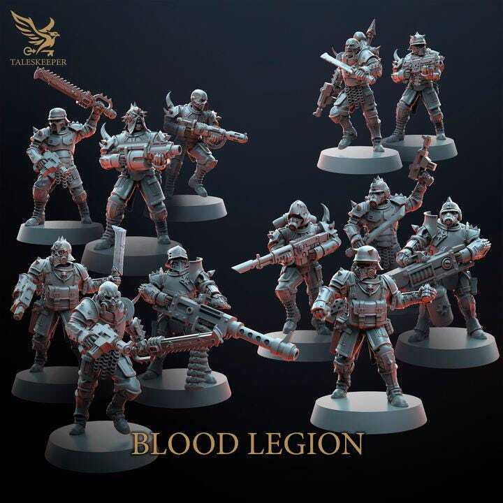 Trench Crusade Kompatibel- Heretic Troopers(Proxy) - Heretic Legion(5pcs)