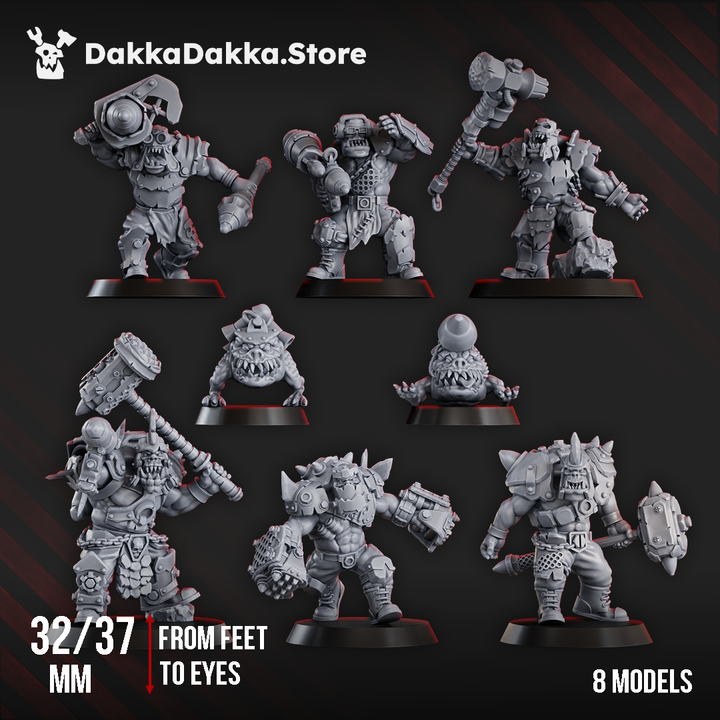 Greenskin  Dakkadakka Heavy Troop Proxy
