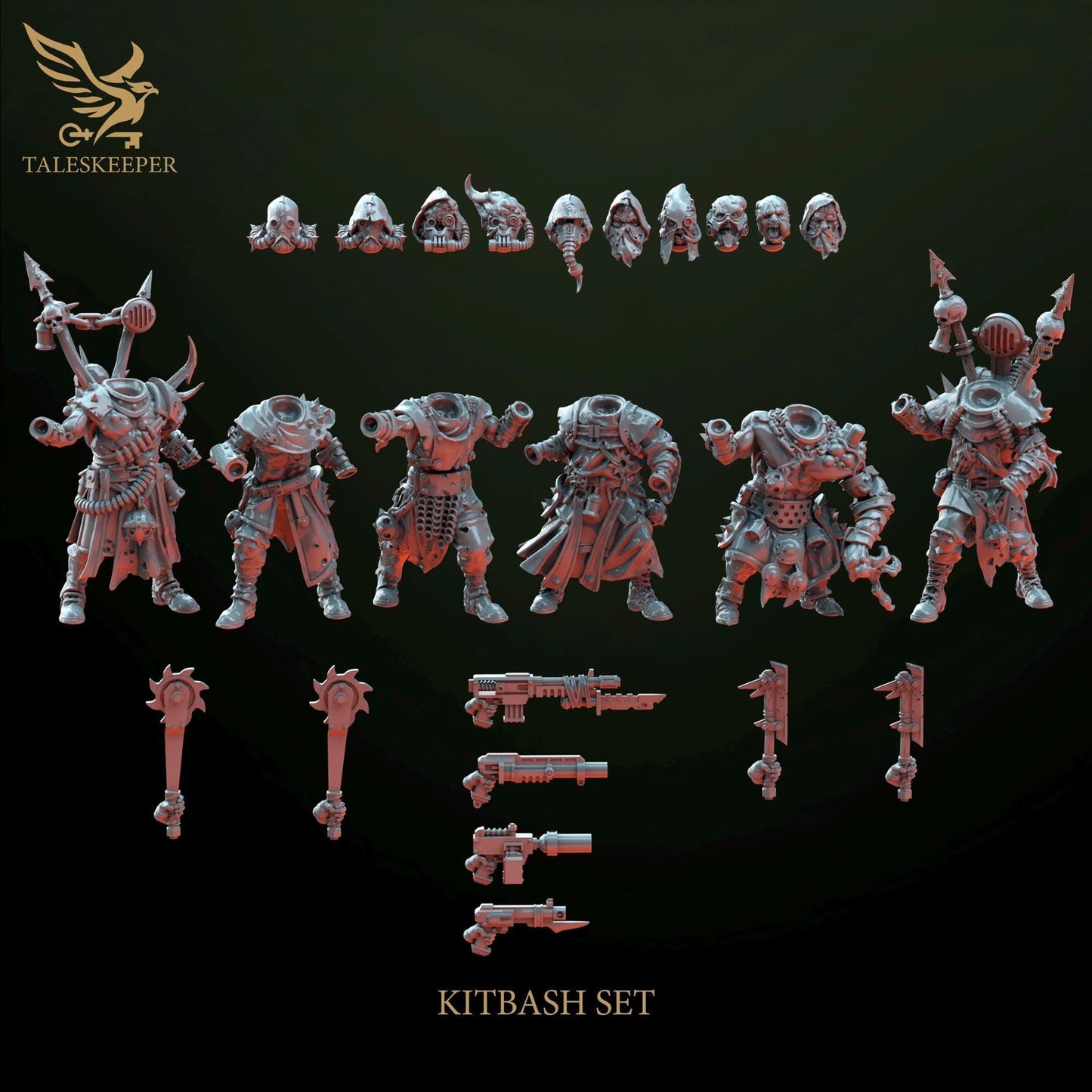 Trench Crusade Kompatibel- Heretic Troopers(Proxy) - Heretic Legion(5pcs)