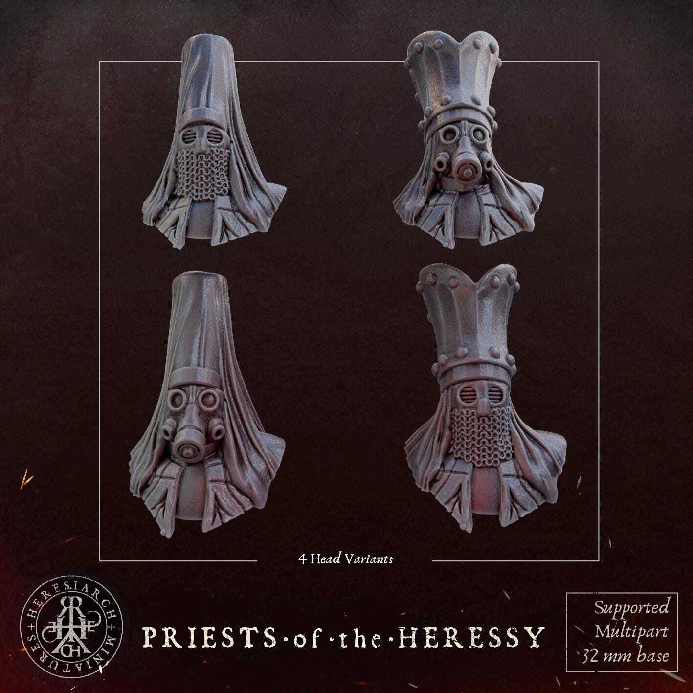 Trench Crusade Kompatibel - Heretic Priest(Proxy)- Heretic Legion(2pcs)