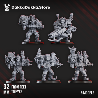 Greenskins Dakkadakka Heavy Troop Proxy