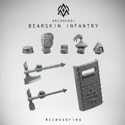 Trench Crusade compatible - Bearskin Infantery Hammer Shield - New Antioch