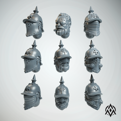 Trench Crusade compatible - Prussia Heads - New Antioch