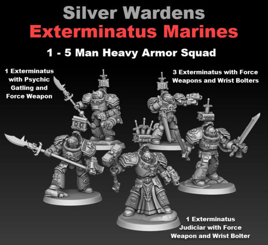 Exterminatus Squad (5pcs.) Silver Wardens