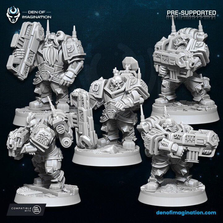 Space Dwarves Weapon Specialist (5Pcs)