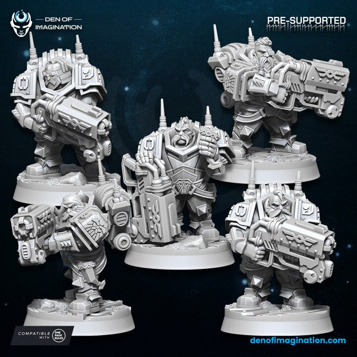 Space Dwarves Weapon Specialist (5Pcs)