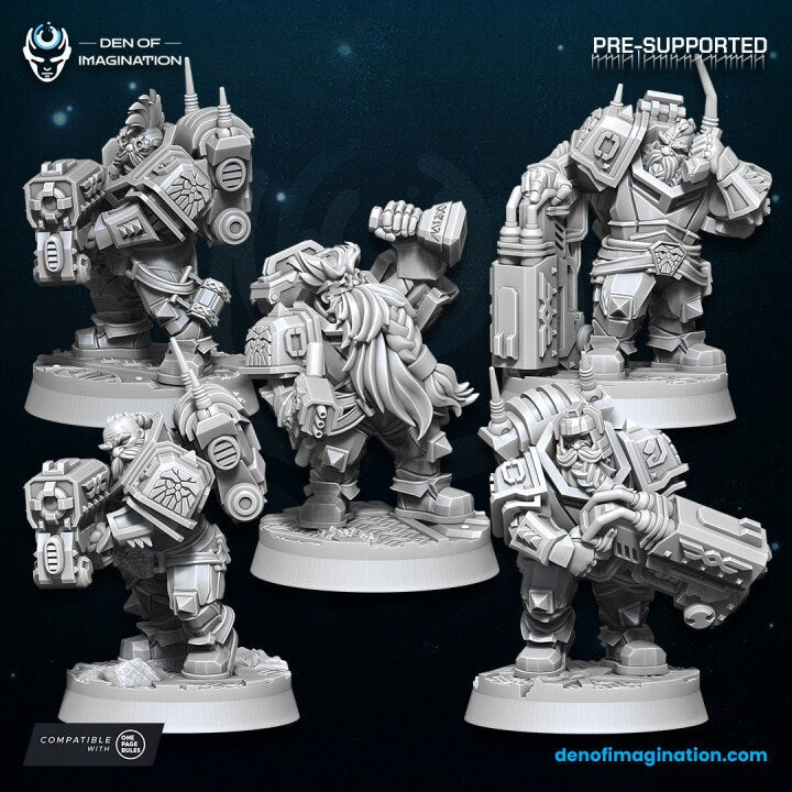 Space Dwarves Weapon Specialist (5Pcs)